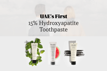 roze UAE first 15% hydroxyapatite toothpaste